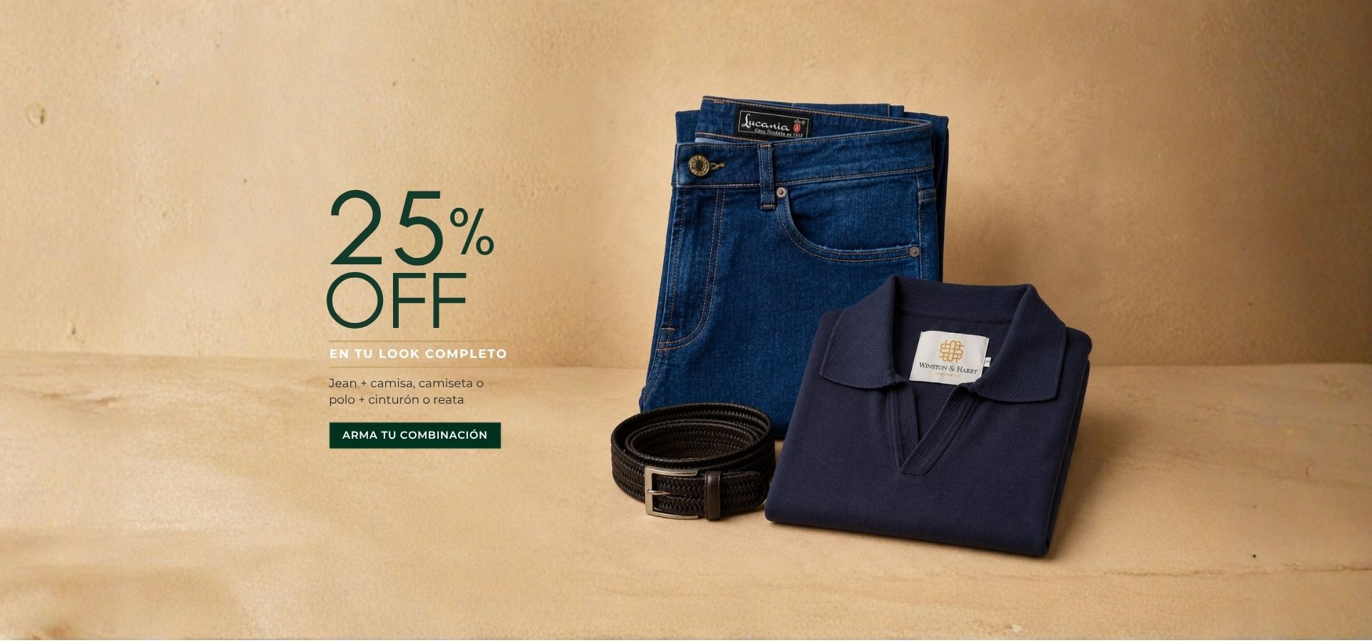 Promoción 25% OFF en Look Completo